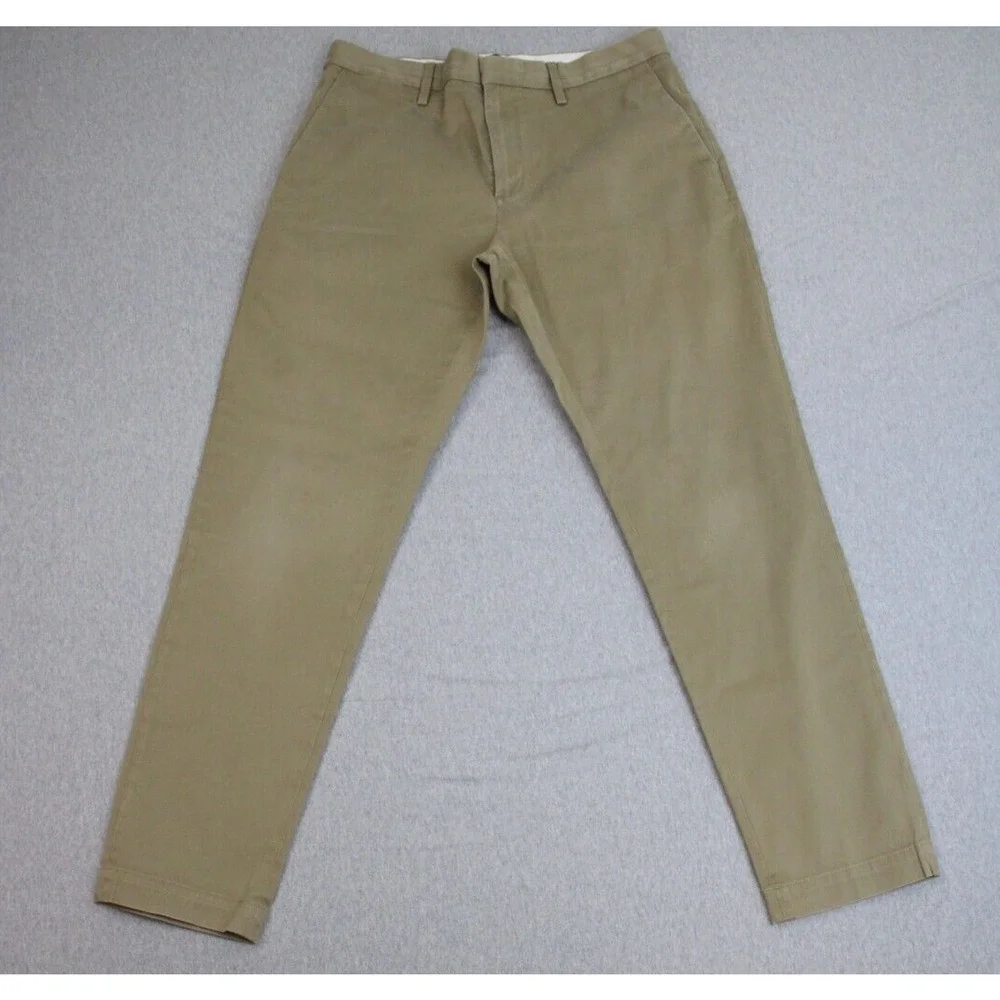 Banana Republic Pants Mens 33x32 Khaki Mason Athletic Tapered Fit Stretch - Picture 1 of 9
